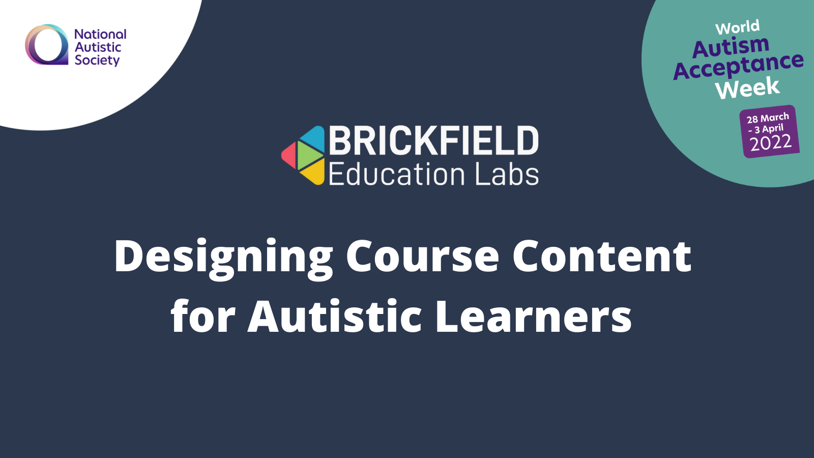 Designing Course Content for Autistic Learners
